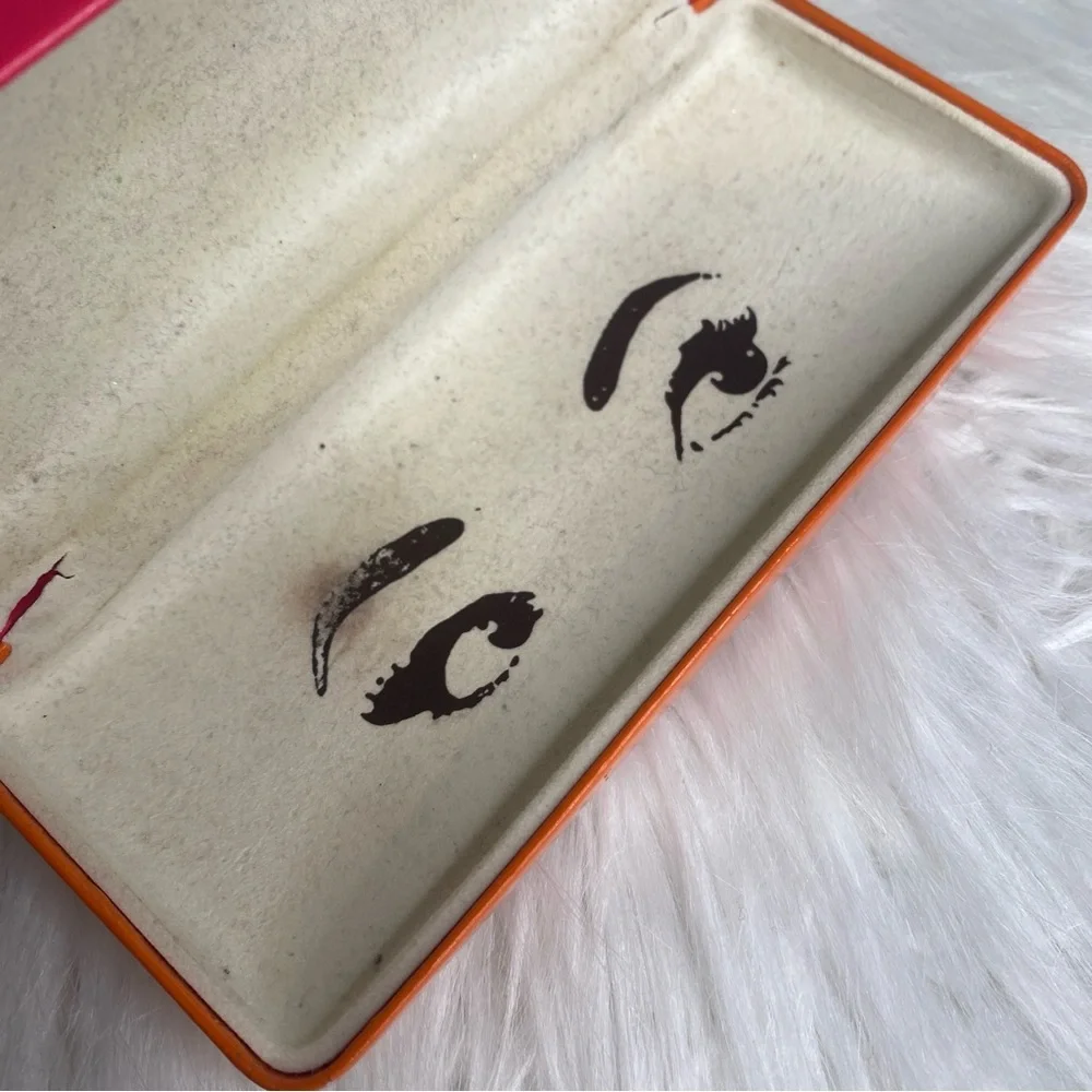 Kate Spade New York Pink & Orange Eyeglasses Sunglasses Hard Case